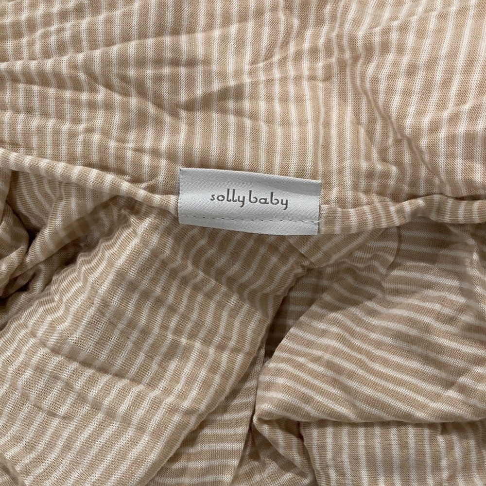 Neutral striped solly baby carrier